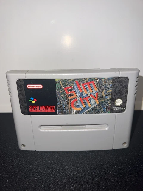 SIM CITY SUPER NINTENDO (SNES) PAL-SFRA Cartouche Seule