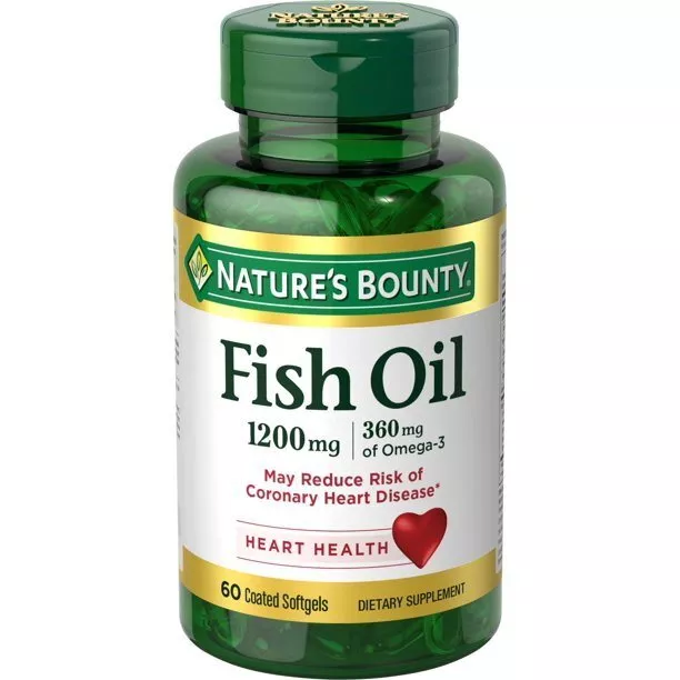 Nature's Bounty Fish Oil With Omega 3 Softgels;  1200 mg;  60 Count