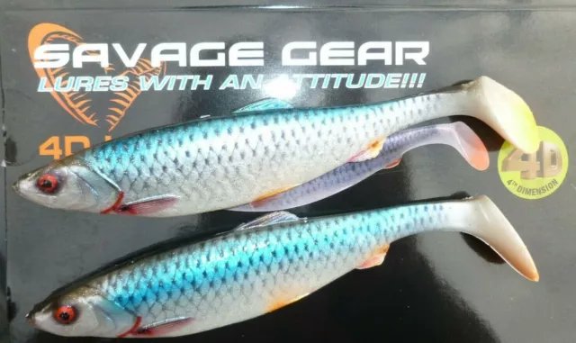 savage gear 4d 16cm big tail shads 28gm 2pcs bargain of the year - FREE LURE !