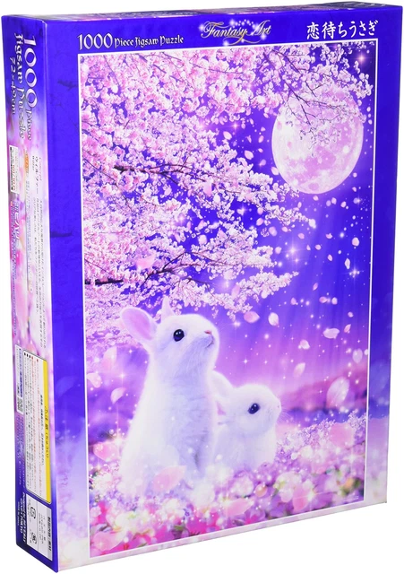 Made in Japan Beverly 1000 Peace Jig Saw Puzzle Love Waiting Rabbit 49 × 72cm