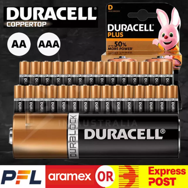 Genuine Duracell AA AAA  Plus Power D Type Battery Coppertop Alkaline Batteries