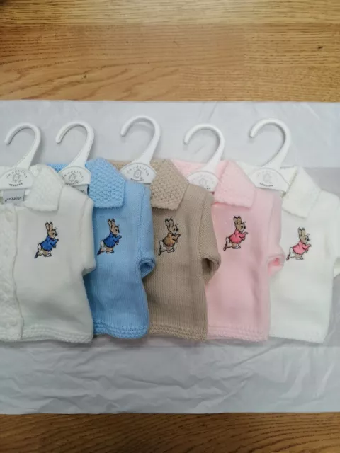 Baby Boys Girls Peter Rabbit Cardigans Dandelion 5 colours  4 sizes