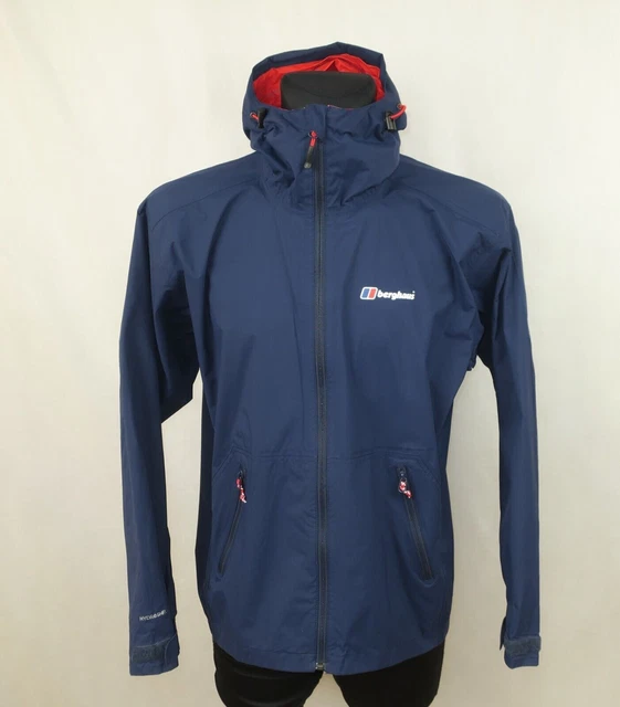 Berghaus Giacca Impermeabile Da Uomo Hydroshell Blu Marino Con Cappuccio...