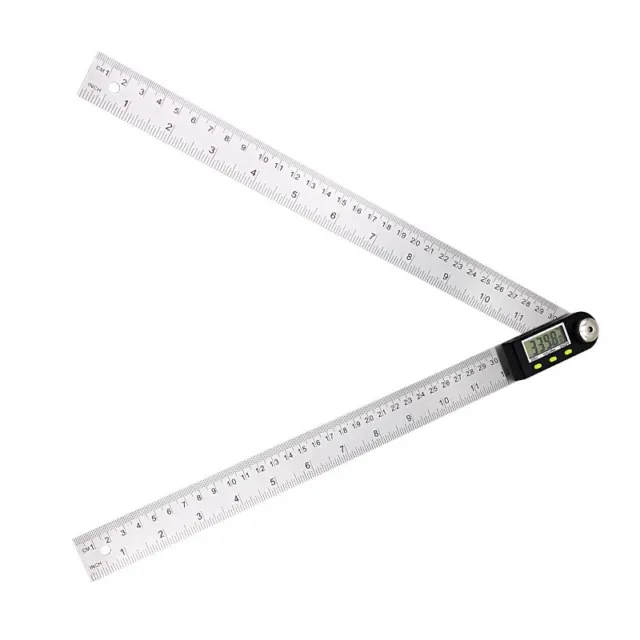 300mm 12'' Digital Protractor Inclinometer Goniometer Stainless Steel Angle Rule