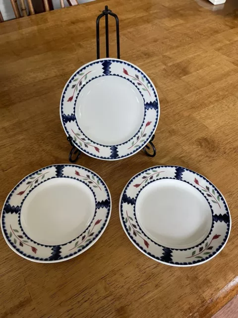 ADAMS Lancaster Pattern china Set Of 3 6-1/8" Bread Plates Made in England