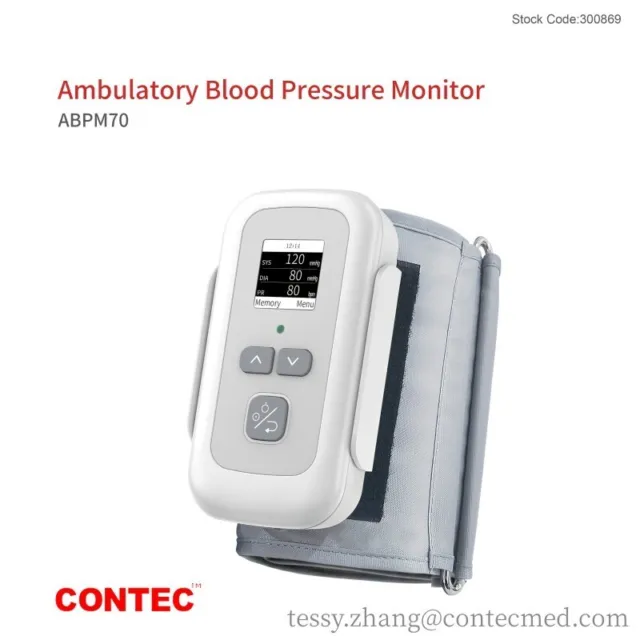CONTEC ABPM70 24-hour ambulatory blood pressure monitoring NIBP Holter Software