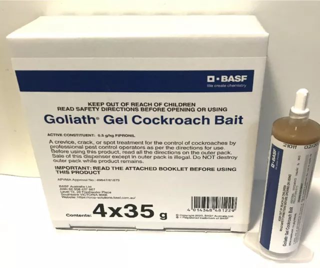 4 x 35g Goliath Cockroach Gel - stronger roach gel