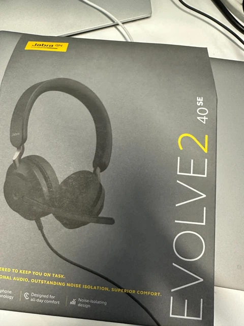 JABRA EVOLVE2 40 SE USB-C Wired Stereo Headset Headphones MS Teams  24189-999-899 $100.00 - PicClick AU