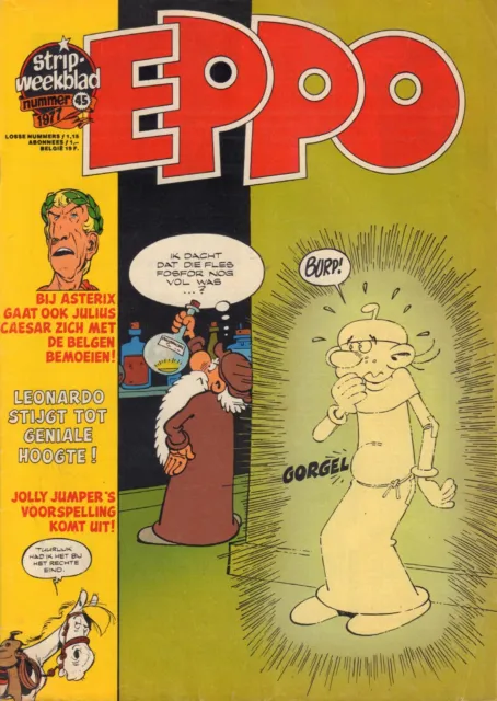 STRIPWEEKBLAD EPPO 1977 nr. 45 - LEONARDO(COVER)/STORM/ASTERIX/FRANKA/PARTNERS