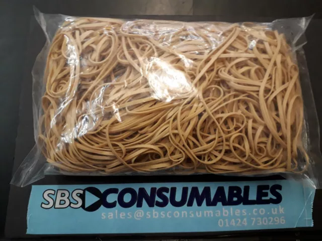 2 Packs Of 450Gsm (1Lb) Rubber Bands No 8.14,16,18,33,34,38,63,64,69 And Asstd