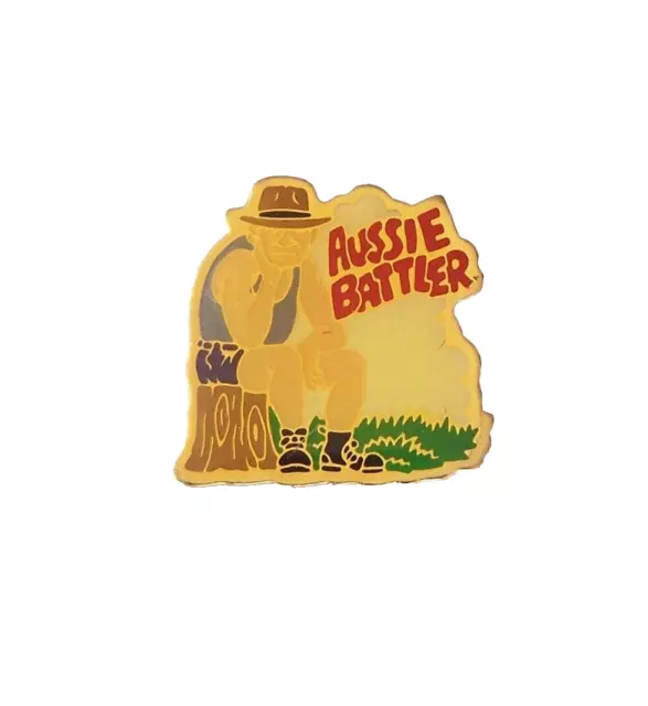 Vintage Aussie Battler Australian Travel Souvenir Lapel Hat Pin Badge Brooch