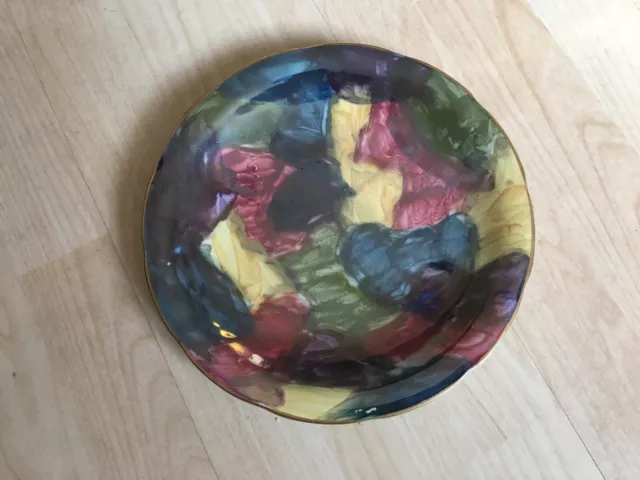 Hancock's Corona Ware  - Abstract Lustre Multicoloured Plate