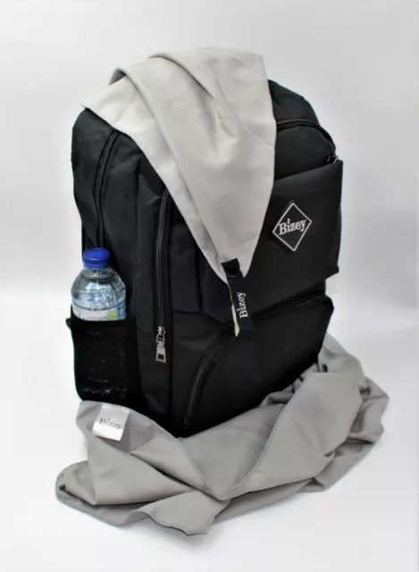 Laptop Backpack 15.6 inch Rucksack Bag Bizey usb charging port Black Work Sport