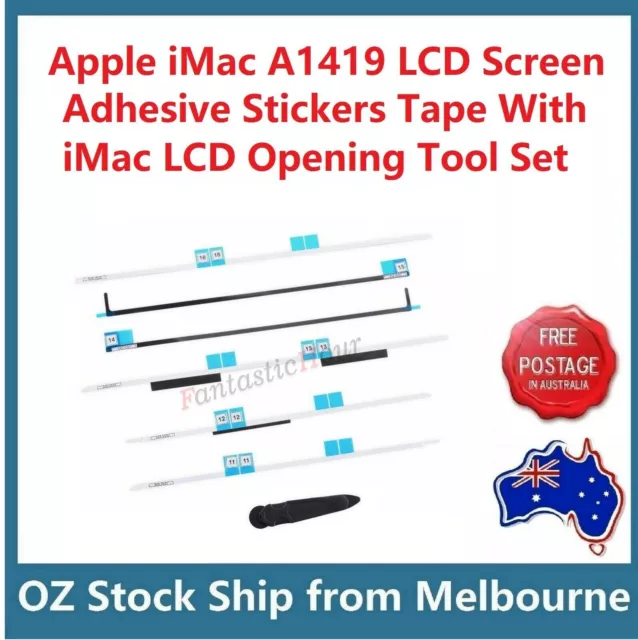 Apple iMac 27" A1419 LCD Screen Adhesive Strips Tape Stickers Set Opening Tool