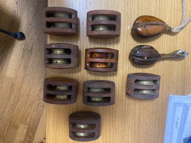 JEYORZY 2 Pezzi Carrucola A Vela, Bozzello Doppio Puleggia