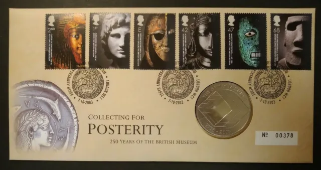 GB 2003 British Museum Collecting For Posterity Medal Medallic Cover PNC