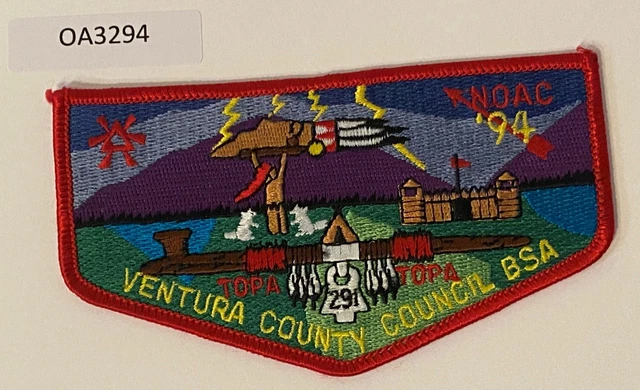 Boy Scout OA 291 Topa Topa Lodge 1994 NOAC Flap