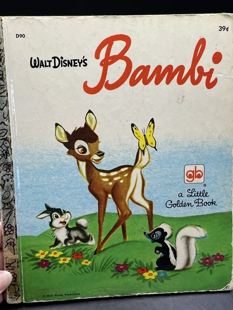 Walt Disney’s Bambi Little Golden Book 1971 Good Condition