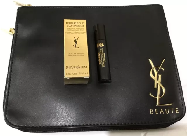 Yves Saint Laurent Beauty Bag brandneu Original PlusYSL 2ML Mascara 10 ml Grundierung