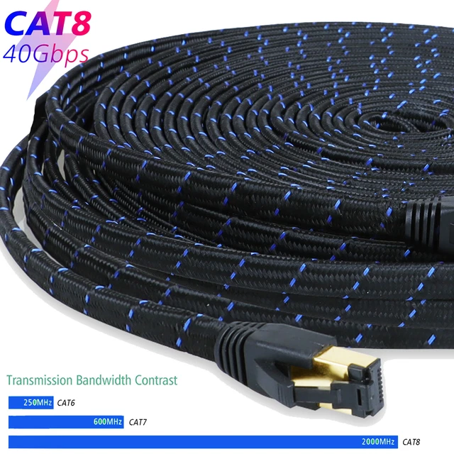 10m 20m Cat8 Network Ethernet Cable Shielded Lan RJ45 Cables 40Gbps - AU Stock
