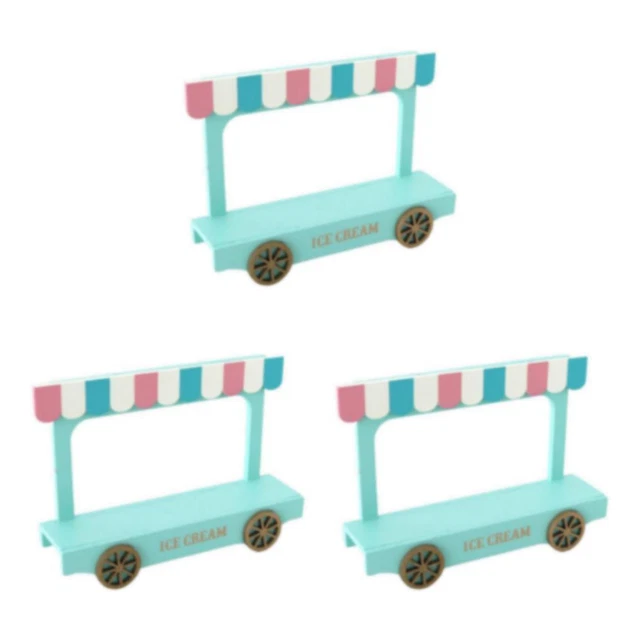 Wooden ice sales cream van