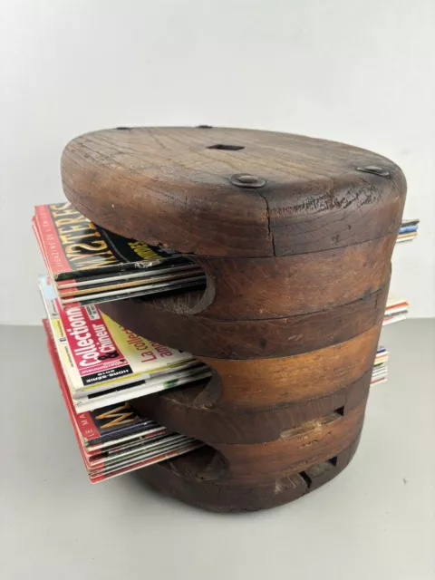 Roues en bois – Kit de poulie réutilisables – 20 blocs en bois portables, accessoires de voile pour modélisme nautique