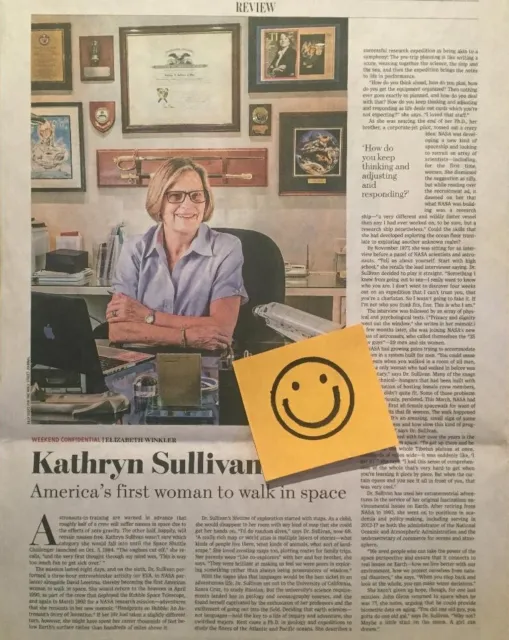 Kathryn Sullivan 1 St Woman In Space The Wall Street Journal Article Wsj