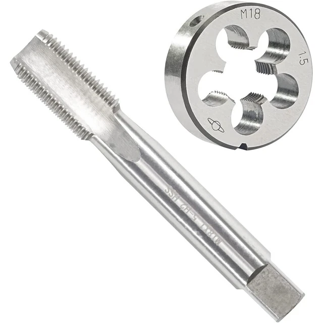 Métrique Robinet Alliage Outil Acier M18x1.5mm Filetage Droit Réparation