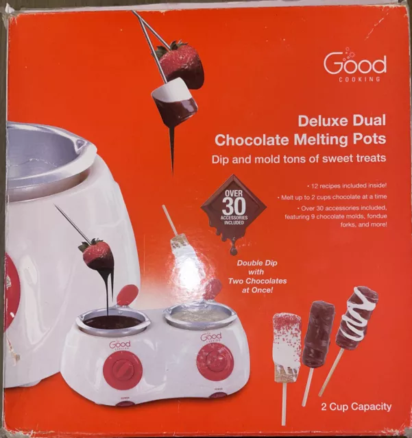 Electric Chocolate Fondue Melting Pot with over 30 Accessories and 12 Recipes 2