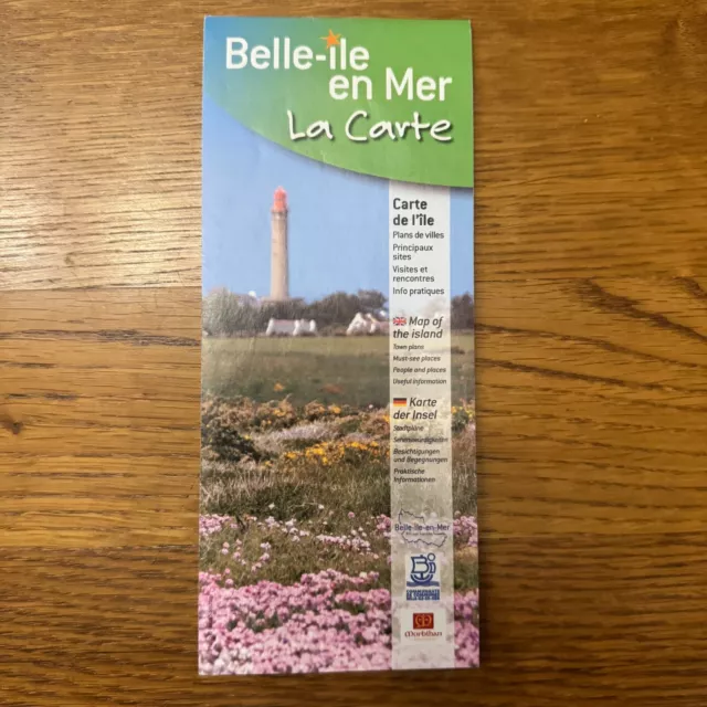 Carte routière Plan ❤️ Belle-île en Mer - La carte de l'île - French Map