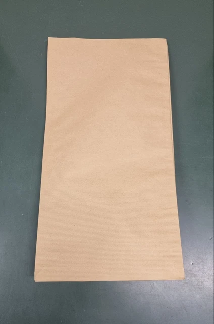 100 Sacchetti Kraft Avana 50X25,5X4 con soffietti laterali e in fondo