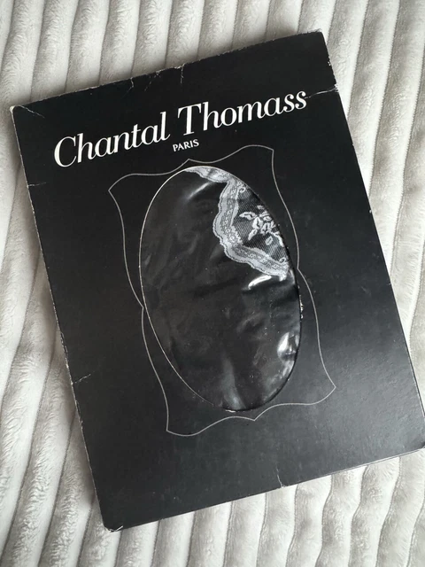 Collant Chantal Thomass Dentelle Jacquard - 20 Deniers Noir, Taille T2, Neuf Avec étiquettes