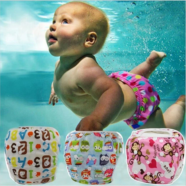 1 Pc Baby Unisex Waterproof  Swim Diaper Pool Pant Reusable