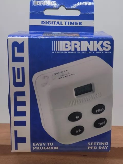 Temporizador digital de salida única programable de seguridad Brinks 500W modelo 44-1010