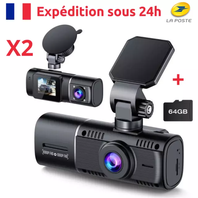 TOGUARD Camera de voiture 4K avant et 1080P arriere WDR Super