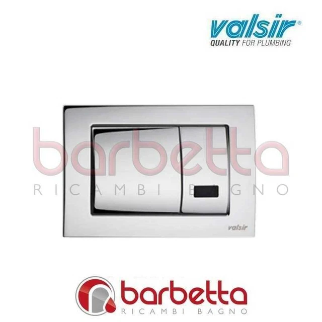 Placca Valsir Cromo Per Cassetta Wc Tropea 3 - Pulsante Sottotraccia Elegante - Foto 5