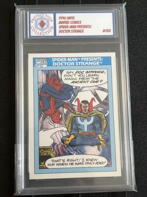 1990 Impel Marvel Comics Universe Spiderman Presents: Doctor Strange #158 Card