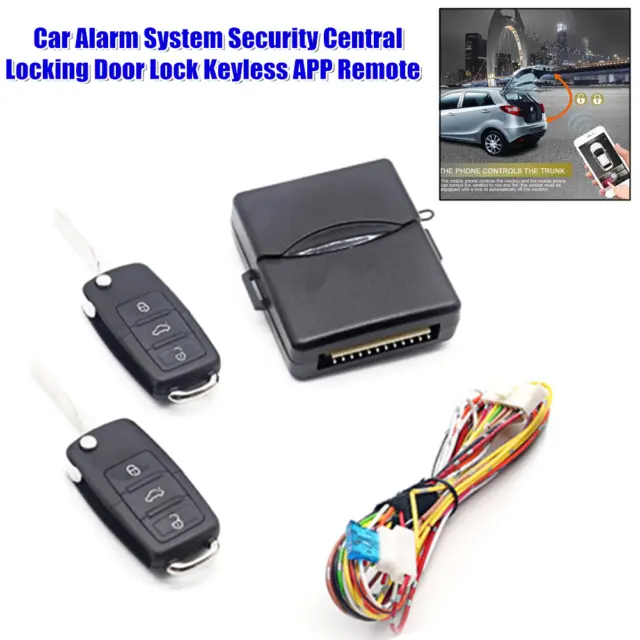 US Car Alarm System Remote Security Central Locking Unlocking Door Lock Keyless