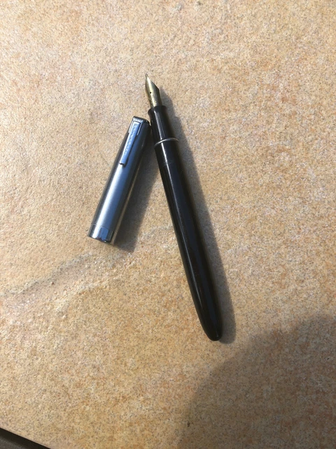 Stylo Plume Vintage Waterman Lady - Années 60-70 - Neuf De Stock N315 - Résine Noire - Jamais Encré