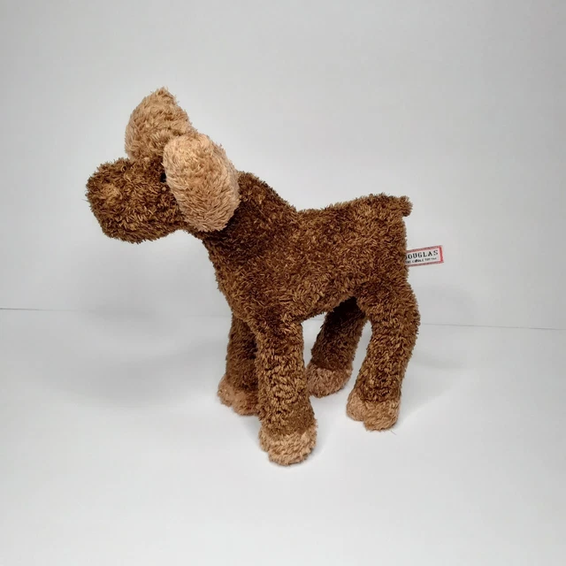 Douglas The Cuddle Toy Chocolate Brown Moose 8" Bean Plush 18+