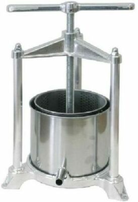 vidaXL Trituratore per Frutta 7 L Torchio Torchietto Pressa Premitutto Cucina 