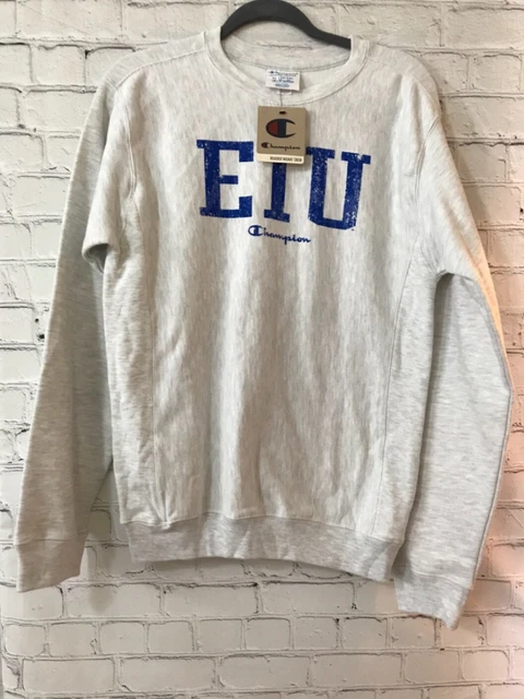 Vintage Champion Unisex Kids Reverse Weave Gray Heather EIU Sweatshirt Sz Large