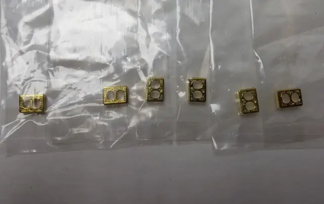 6 Cir-Kit Decorative Brass Switch Cover Ck1003A  & 1  Ck1011A