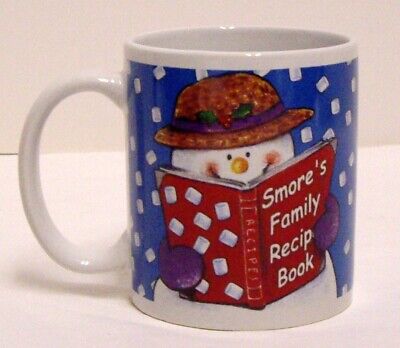 Hot Chocolate Mug Coffee Cup Mrs Smores Famous Smores Recipe Snowman HH