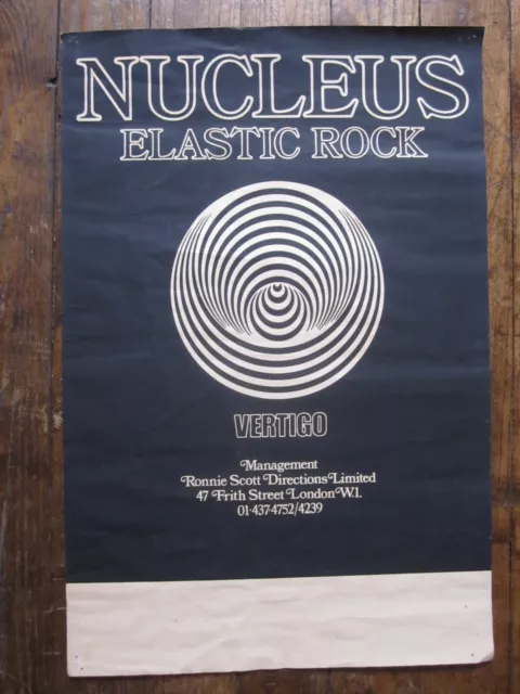 Affiche Originale - Vertigo - Nucleus Elastic Rock - Ronnie Scott - Poster