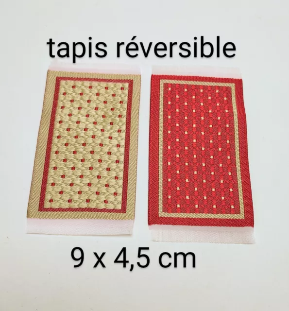 tapis de sol réversible, pour maison de poupée, couloir, salon, magasin B4