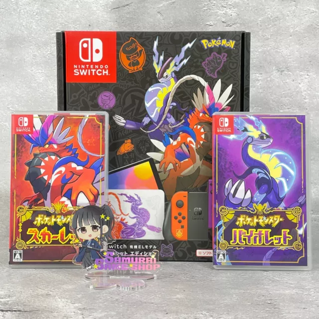Nintendo Switch OLED Model Pokémon Scarlet and Violet Console with Pokemon Game