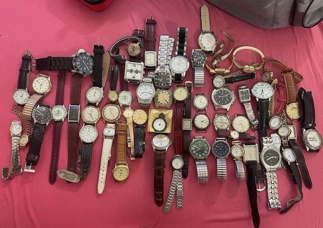 Lot De 5 Montres Mécaniques Vintage à Réparer – Idéal Pour Passionnés Et Bricoleurs !