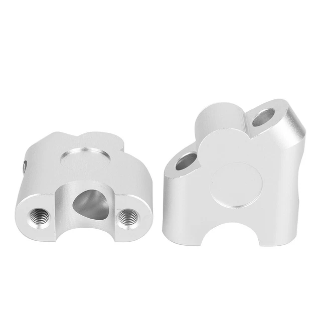 22mm Motorcycle Handle Bar Riser Handlebar Clamp Back Move Mount Adapter Chrome