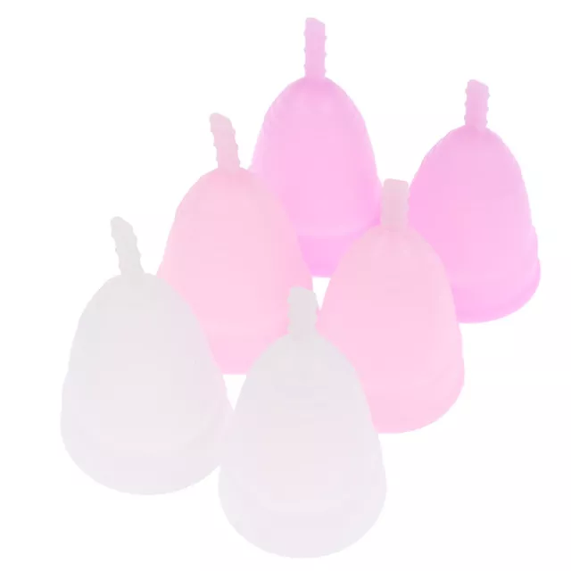 2 pz coppetta mestruale donna igiene femminile grado medico vagina silicone - DB